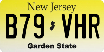 NJ license plate B79VHR
