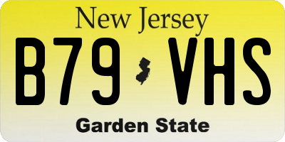 NJ license plate B79VHS