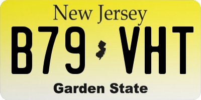 NJ license plate B79VHT