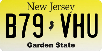 NJ license plate B79VHU