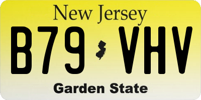 NJ license plate B79VHV