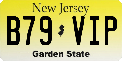 NJ license plate B79VIP