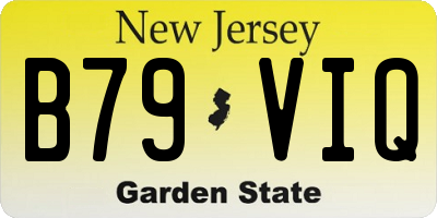 NJ license plate B79VIQ