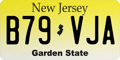 NJ license plate B79VJA