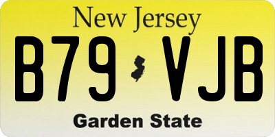 NJ license plate B79VJB