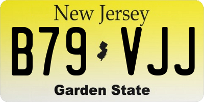 NJ license plate B79VJJ