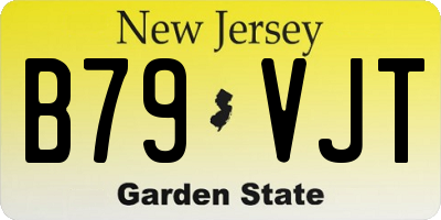 NJ license plate B79VJT