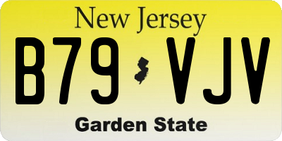 NJ license plate B79VJV