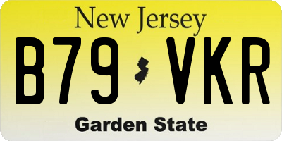 NJ license plate B79VKR