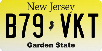 NJ license plate B79VKT