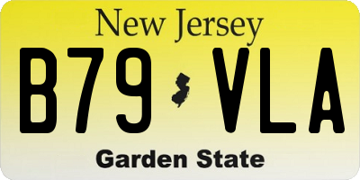 NJ license plate B79VLA