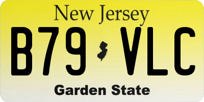 NJ license plate B79VLC