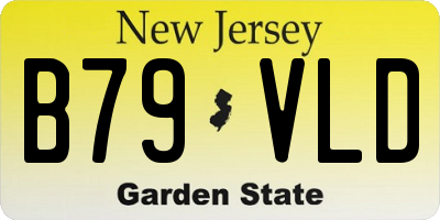 NJ license plate B79VLD