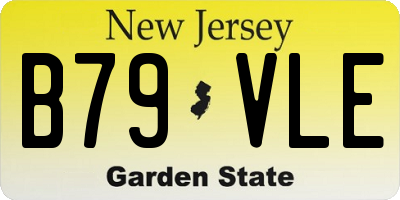 NJ license plate B79VLE