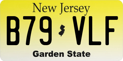 NJ license plate B79VLF