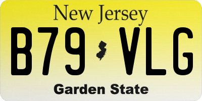 NJ license plate B79VLG