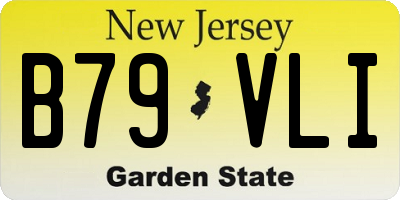 NJ license plate B79VLI