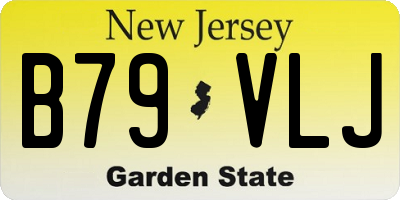 NJ license plate B79VLJ