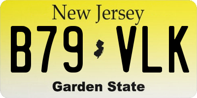 NJ license plate B79VLK