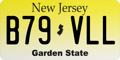 NJ license plate B79VLL
