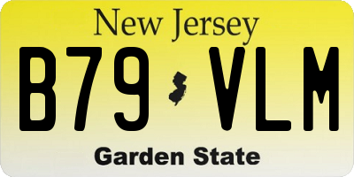 NJ license plate B79VLM