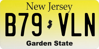 NJ license plate B79VLN