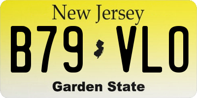 NJ license plate B79VLO