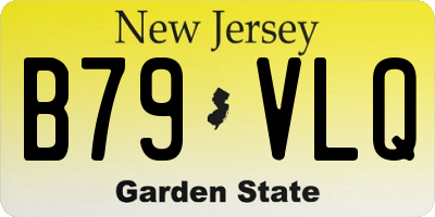 NJ license plate B79VLQ