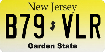 NJ license plate B79VLR