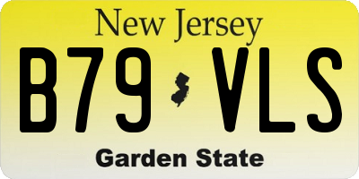 NJ license plate B79VLS