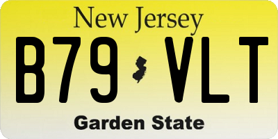 NJ license plate B79VLT
