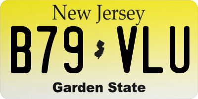 NJ license plate B79VLU