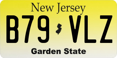 NJ license plate B79VLZ
