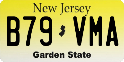 NJ license plate B79VMA