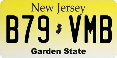 NJ license plate B79VMB