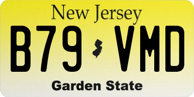 NJ license plate B79VMD