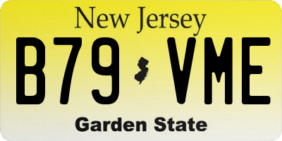 NJ license plate B79VME