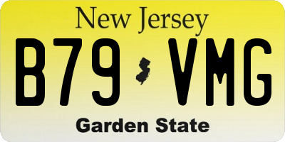 NJ license plate B79VMG