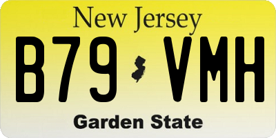 NJ license plate B79VMH