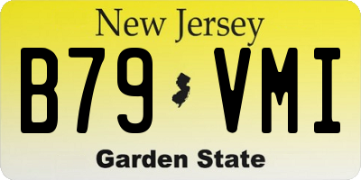 NJ license plate B79VMI