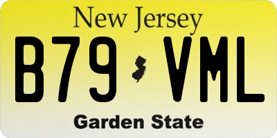 NJ license plate B79VML