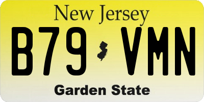 NJ license plate B79VMN