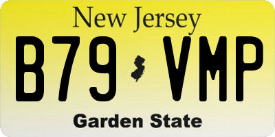 NJ license plate B79VMP