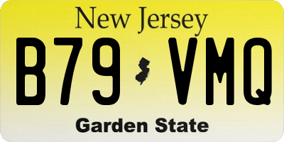 NJ license plate B79VMQ