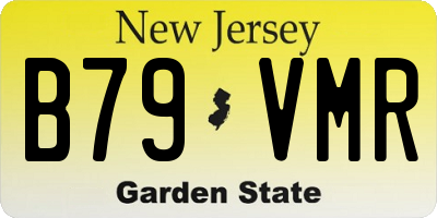 NJ license plate B79VMR
