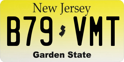 NJ license plate B79VMT
