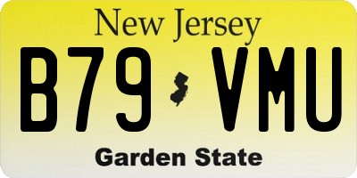 NJ license plate B79VMU