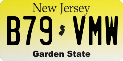 NJ license plate B79VMW