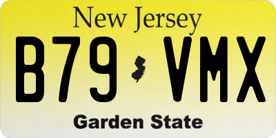 NJ license plate B79VMX