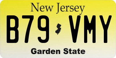 NJ license plate B79VMY